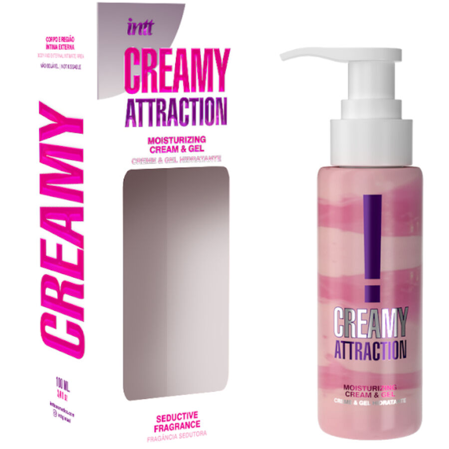INTT RELEASES - CREME E GEL COM FRAGRÂNCIA AFRODISÍACA 100 ML
