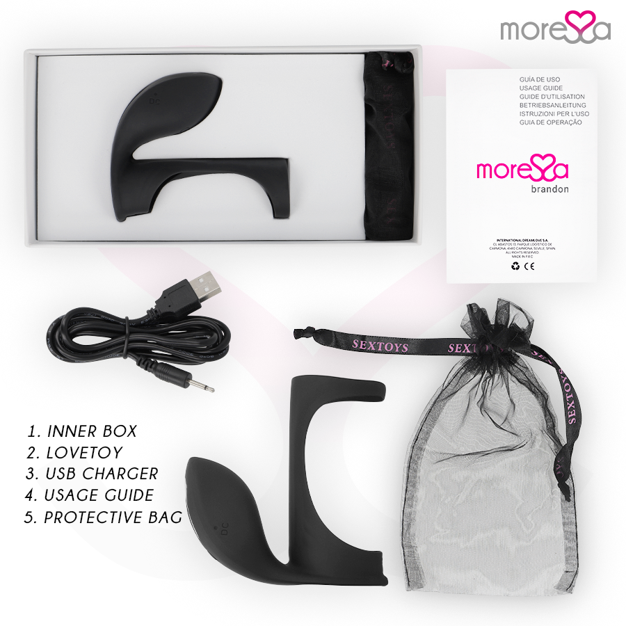 MORESSA - ANEL VIBRADOR BRANDON COM TAMPA
