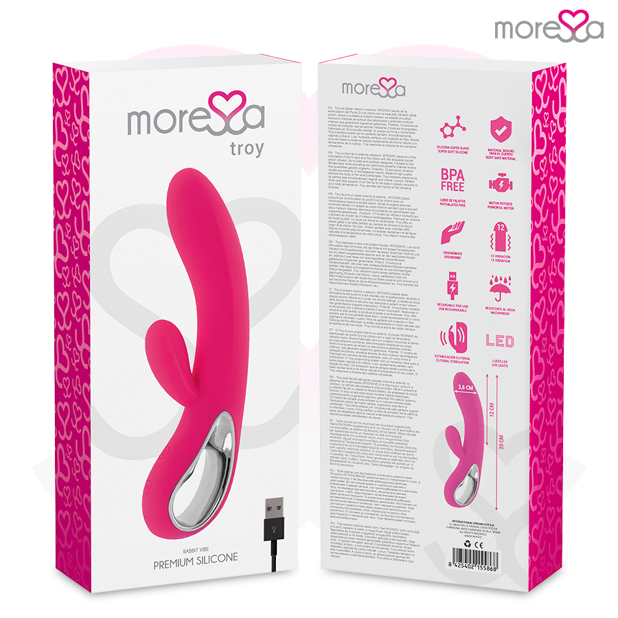 MORESSA - TROY PREMIUM SILICONE RECARREGVEL