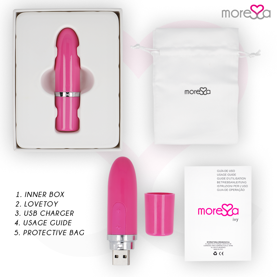 MORESSA - IVY VIBRADOR ESTIMULADOR VIAGEM ROSA