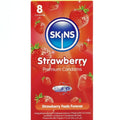 SKINS - PRESERVATIVOS PREMIUM DE MORANGO - PACOTE COM 8