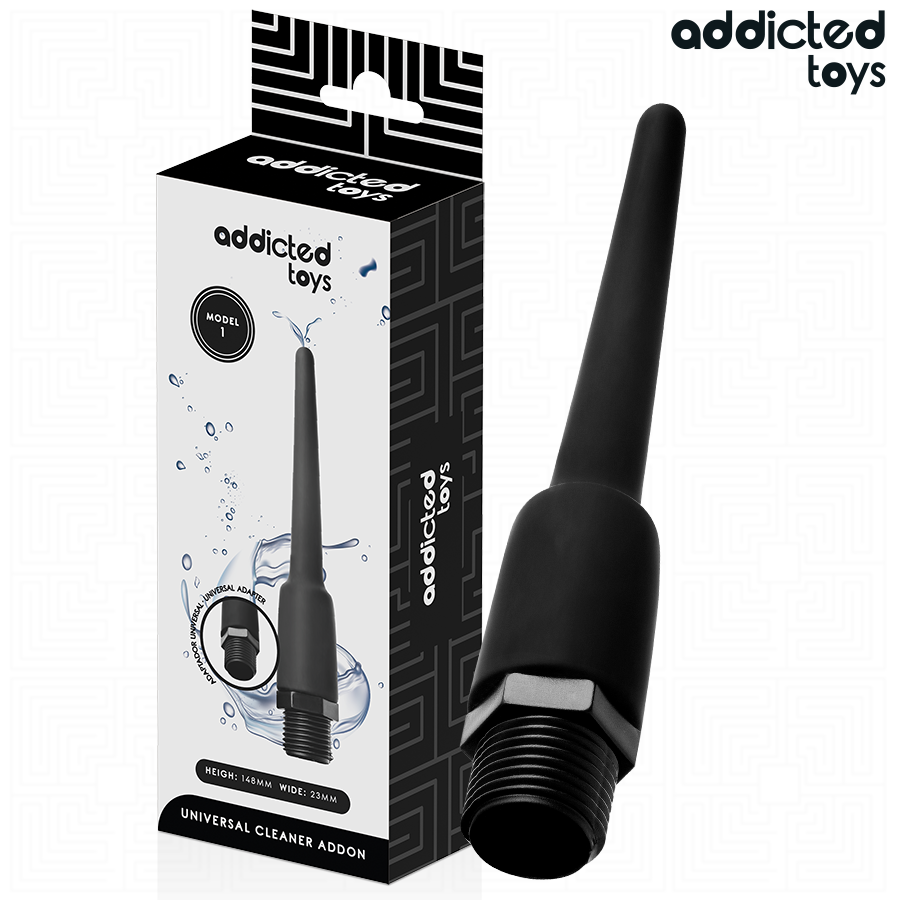 ADDICTED TOYS - LIMPADOR ANAL COM ADAPTADOR UNIVERSAL MODELO 1