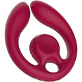 SNAIL VIBE - GIZI DUO ESTIMULADOR DE CASAIS COM CONTROLE REMOTO BURGUNDY