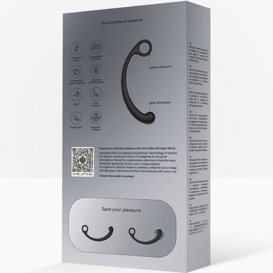 SNAIL VIBE - AXI VIBRADOR DE MASSAGEM PRETO