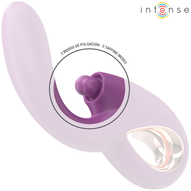 INTENSE - LALI MULTIFUNCIONAL VIBRADOR DE PONTO G COM BATIDA, IMPULSÃO E VIBRAÇÃO ROXO