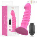 INTENSE - VIBRADOR CINDY TAMANHO L DESIGN ESPIRAL 10 VIBRAÇÕES ROSA CONTROLE REMOTO
