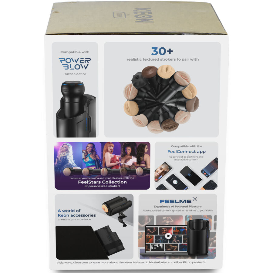 KIIROO - KEON WIFI COMBO MASTURBADOR AUTOMÁTICO + FEEL STROKER