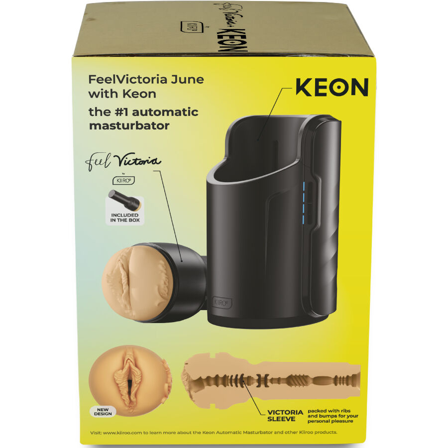 KIIROO - KEON WIFI COMBO VICTORIA JUNE MASTURBADOR AUTOMÁTICO + FEEL STROKER