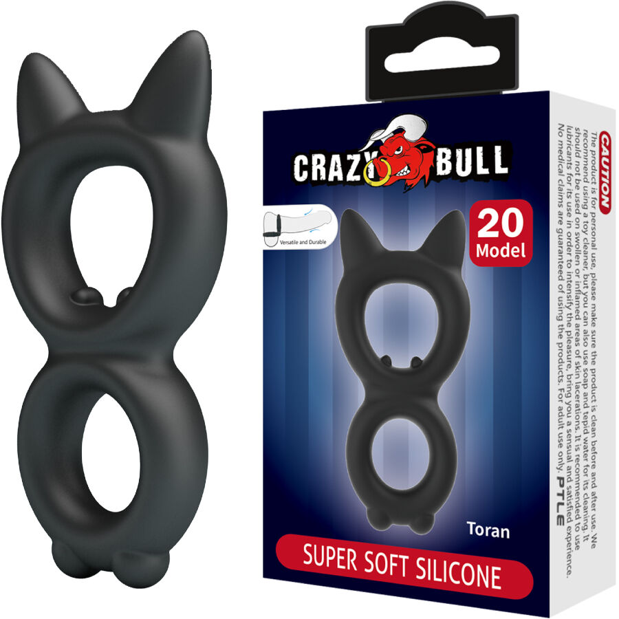 CRAZY BULL - ANEL DUPLO DE SILICONE TORAN MODELO 20