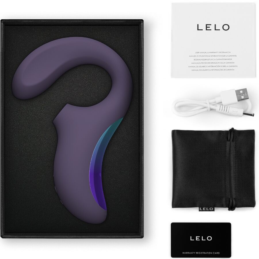 LELO - ENIGMA WAVE MASSAGEADOR DE TRIPLA VIBRAÇÃO CYBER ROXO