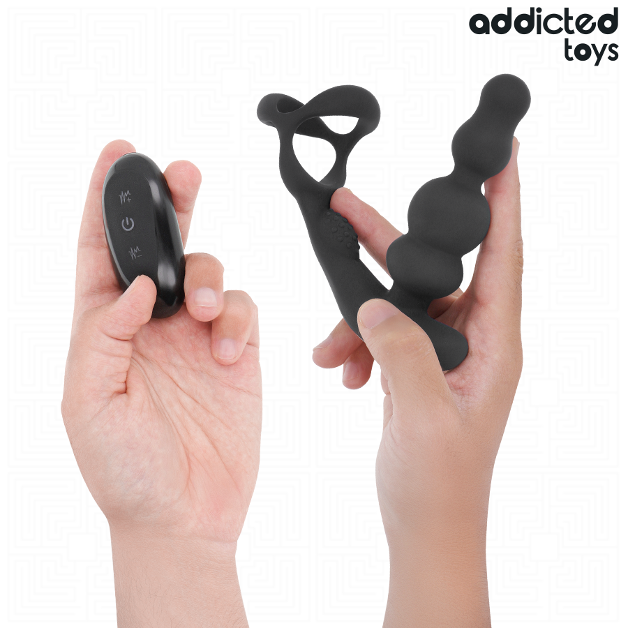 ADDICTED TOYS - MASSAGEADOR DE PRÓSTATA GIRATÓRIO COM CONTROLE REMOTO