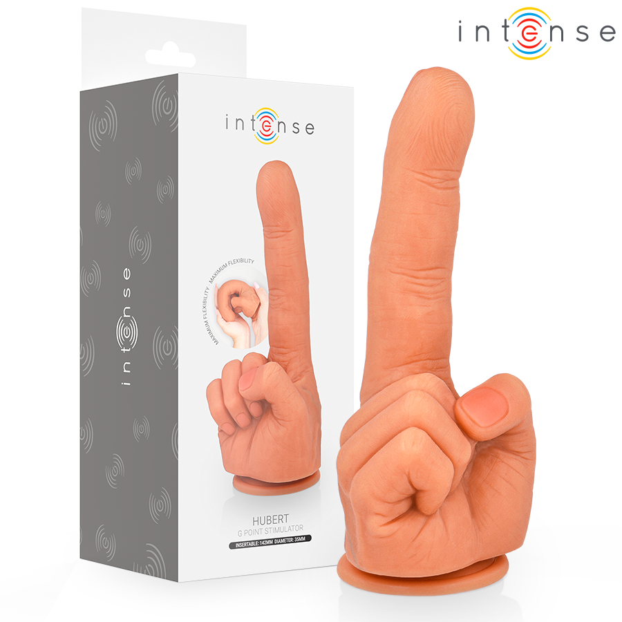 INTENSE - ESTIMULADOR DE PONTO G HUBERT MÃO FLEXÍVEL 14,2 CM