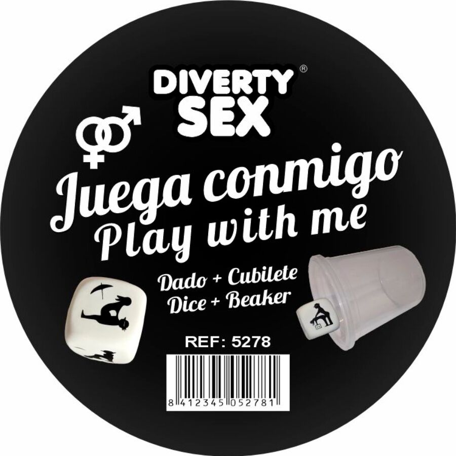 DIABLO PICANTE - DADO DURO BRANCO COM POSIÇÕES E CUBO