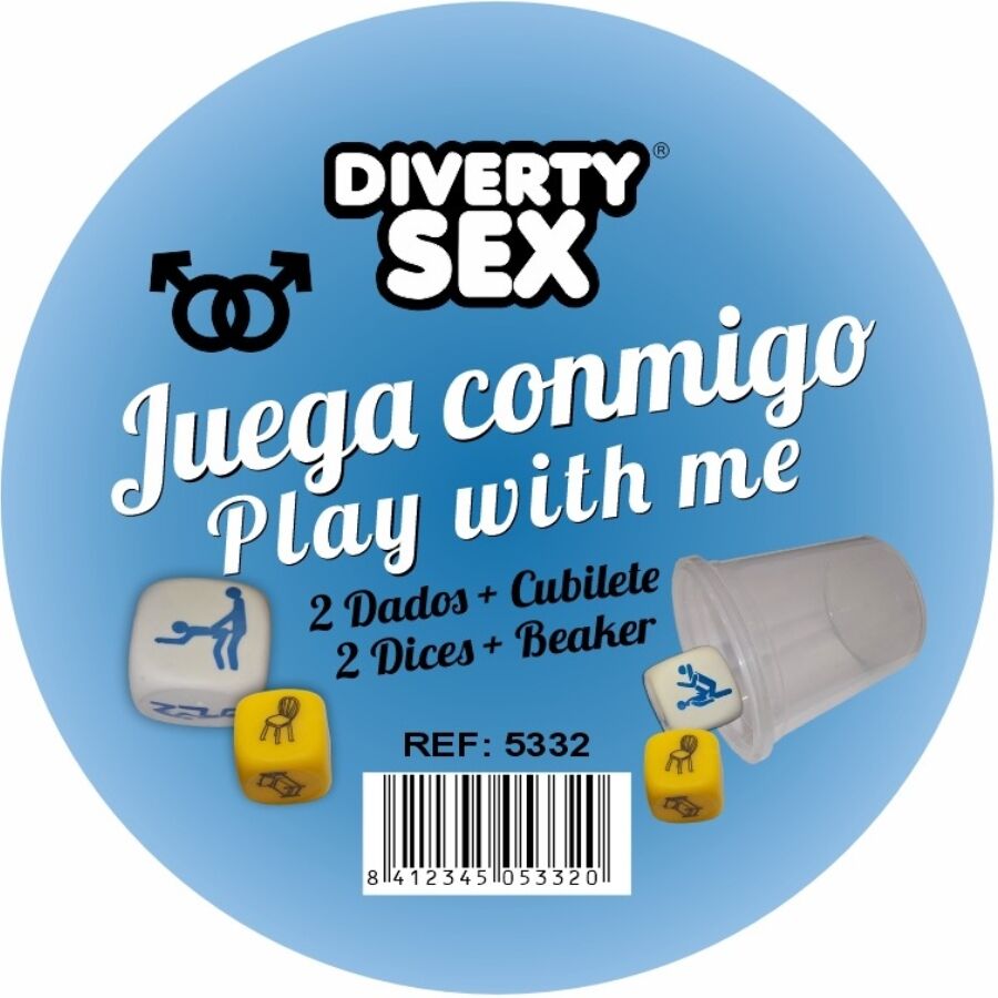 DIABLO PICANTE - JOGO DE DADOS LUGAR + POSIÇÕES PARA HOMENS COM COPO