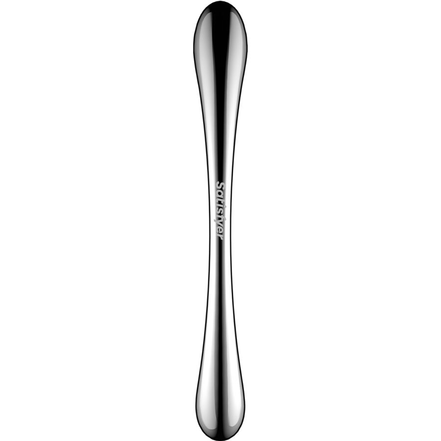 SATISFYER - COSMIC CREST 1 DILDO DE AÇO INOXIDÁVEL COM DUAS EXTREMIDADES