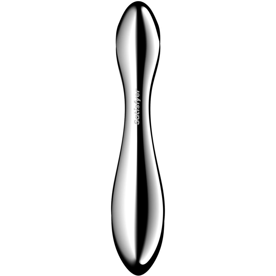 SATISFYER - PURE GRAVITY 2 DILDO DE AÇO INOXIDÁVEL COM DUAS EXTREMIDADES