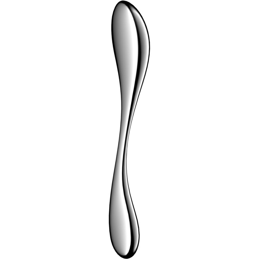 SATISFYER - STAR FORCE 3 DILDO DE AÇO INOXIDÁVEL COM DUAS EXTREMIDADES