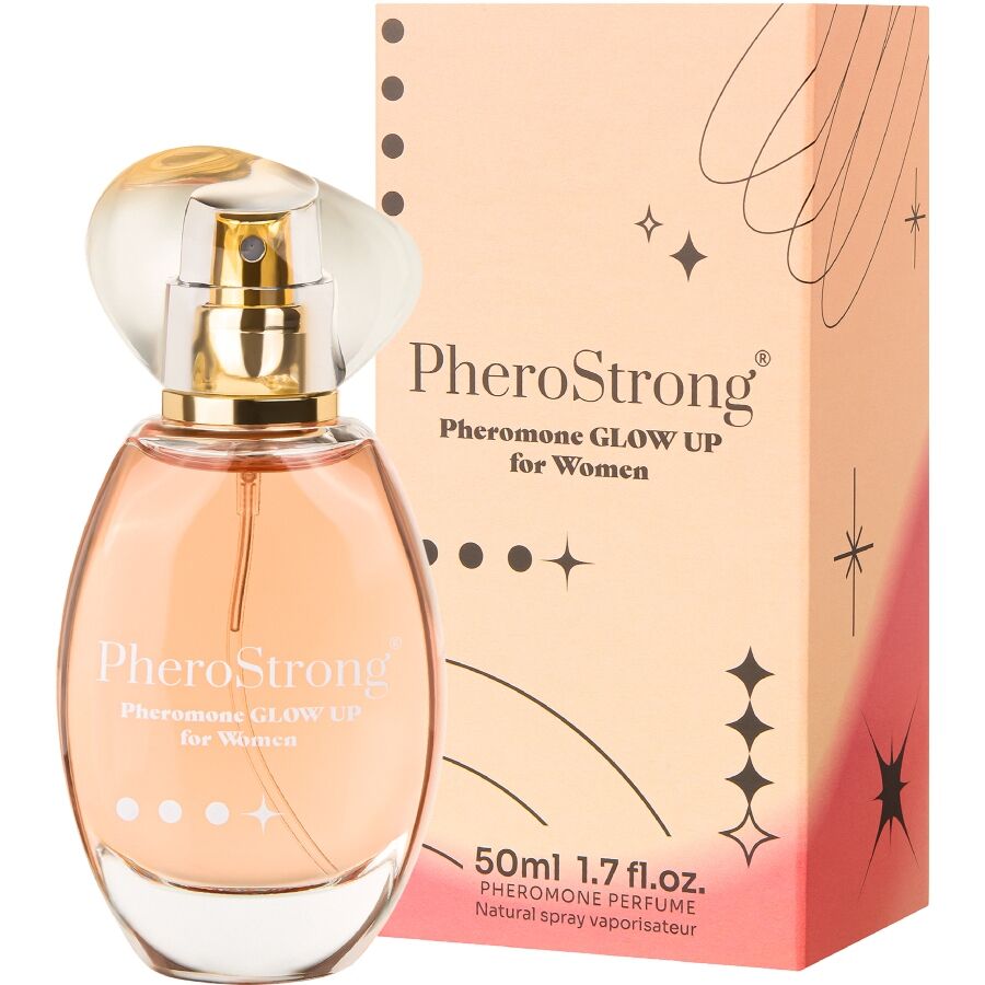 PHEROSTRONG - PERFUME DE FEROMÔNIOS GLOW UP PARA MULHERES 50 ML