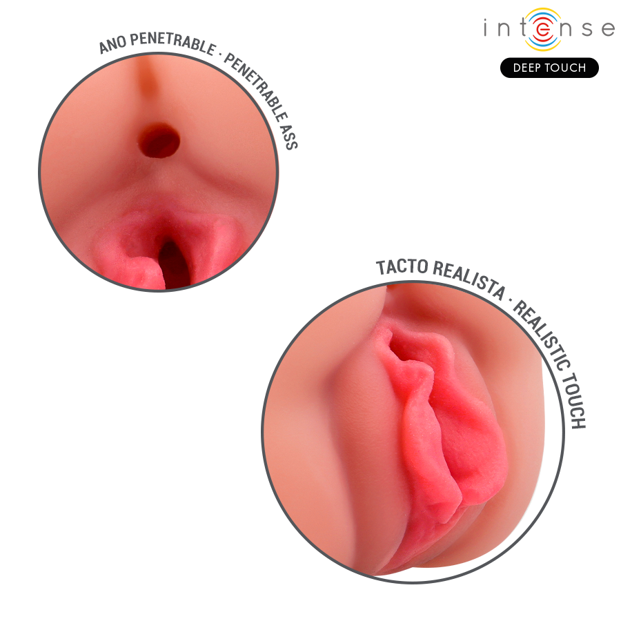 INTENSE DEEP TOUCH - MASTURBADOR RILEY COM DUPLA BOCA E VAGINA