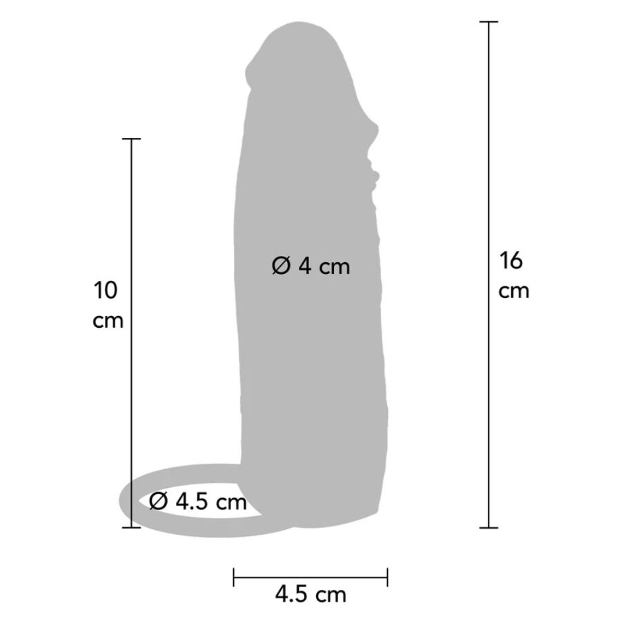 GET REAL - CAPA VIBRATÓRIA DE SILICONE PARA PELE HIDRATADA, CARAMELO, 16 CM