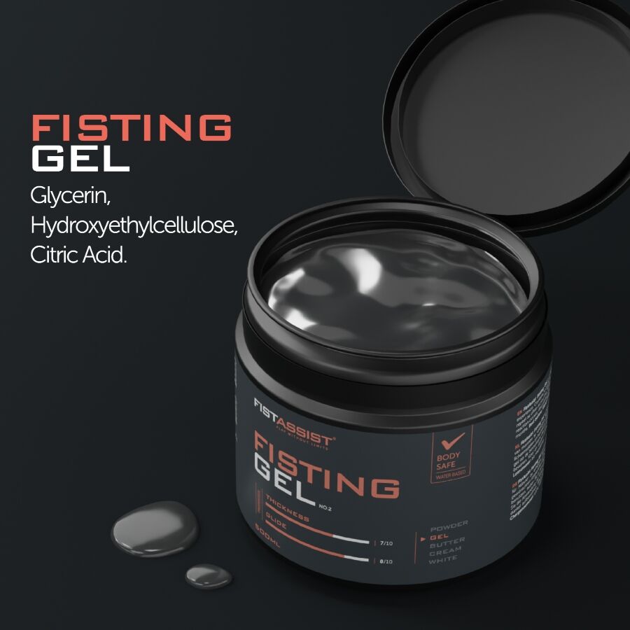 COBECO - FIST ASSIST FISTING GEL EXTRA GROSSO À BASE DE ÁGUA 500 ML
