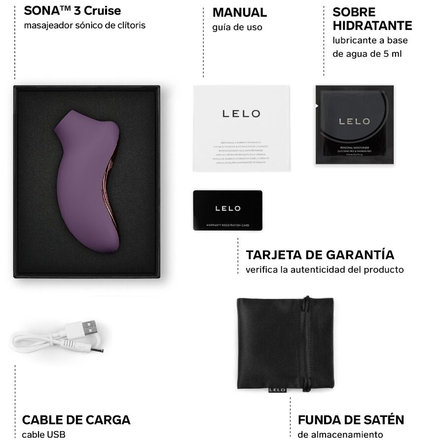 LELO - SONA 3 CRUISE SONIC MASSAGEADOR CLITÓRICO AMEIXA