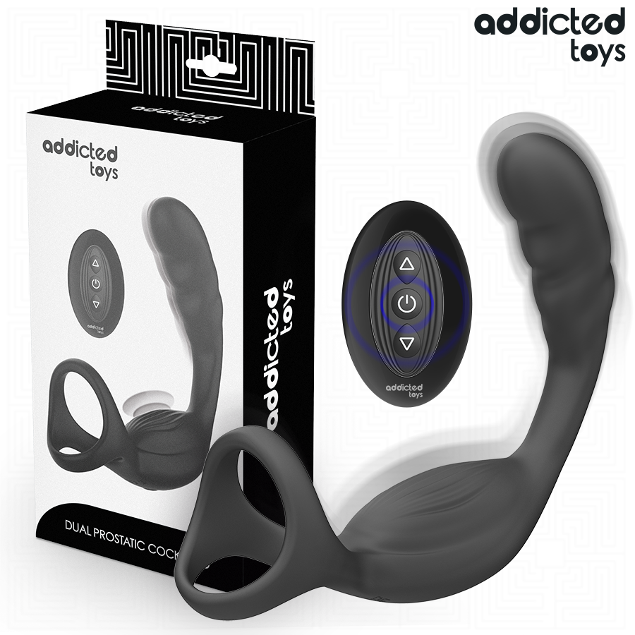 ADDICTED TOYS - ANEL PENIANO DUPLO PARA PRÓSTATA COM CONTROLE REMOTO