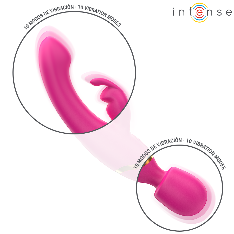 INTENSE - VIBRADOR DUPLO WINONA COELHO E VARINHA
