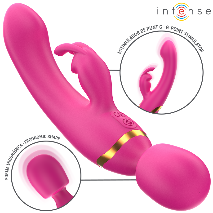 INTENSE - VIBRADOR DUPLO WINONA COELHO E VARINHA