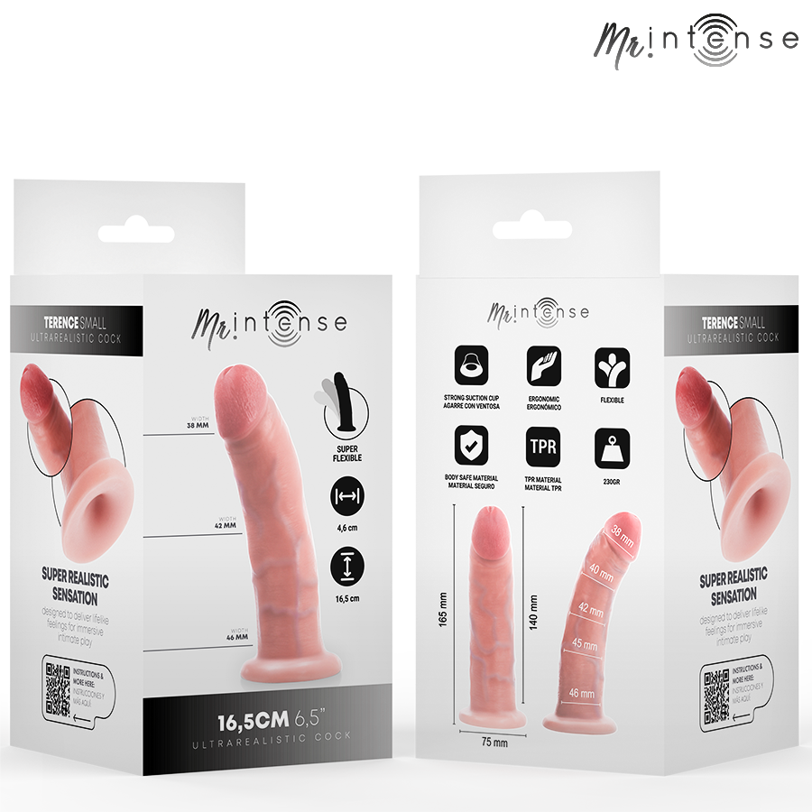 MR INTENSE - PEQUENO DILDO TERENCE 16,5 CM -Ø- 4,6 CM
