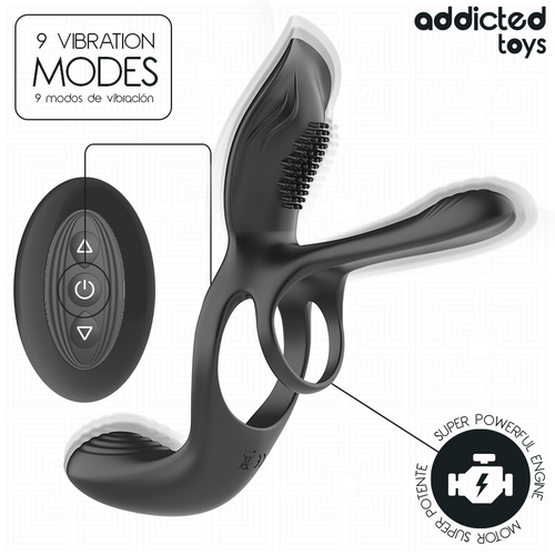 ADDICTED TOYS - ANEL PENIANO DUPLO COM ESTIMULADOR CLITÓRICO