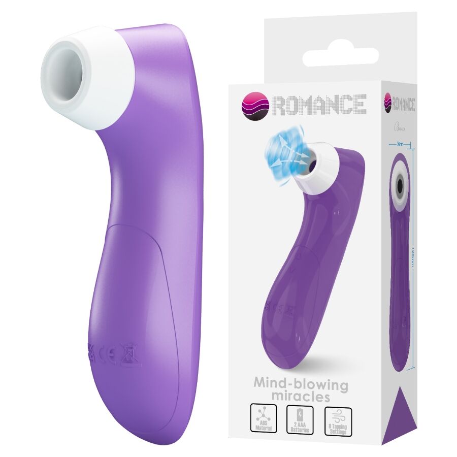 ROMANCE - APARELHO DE SUCÇÃO CLITORIAL COM TECNOLOGIA DE PULSAÇÃO ROXO