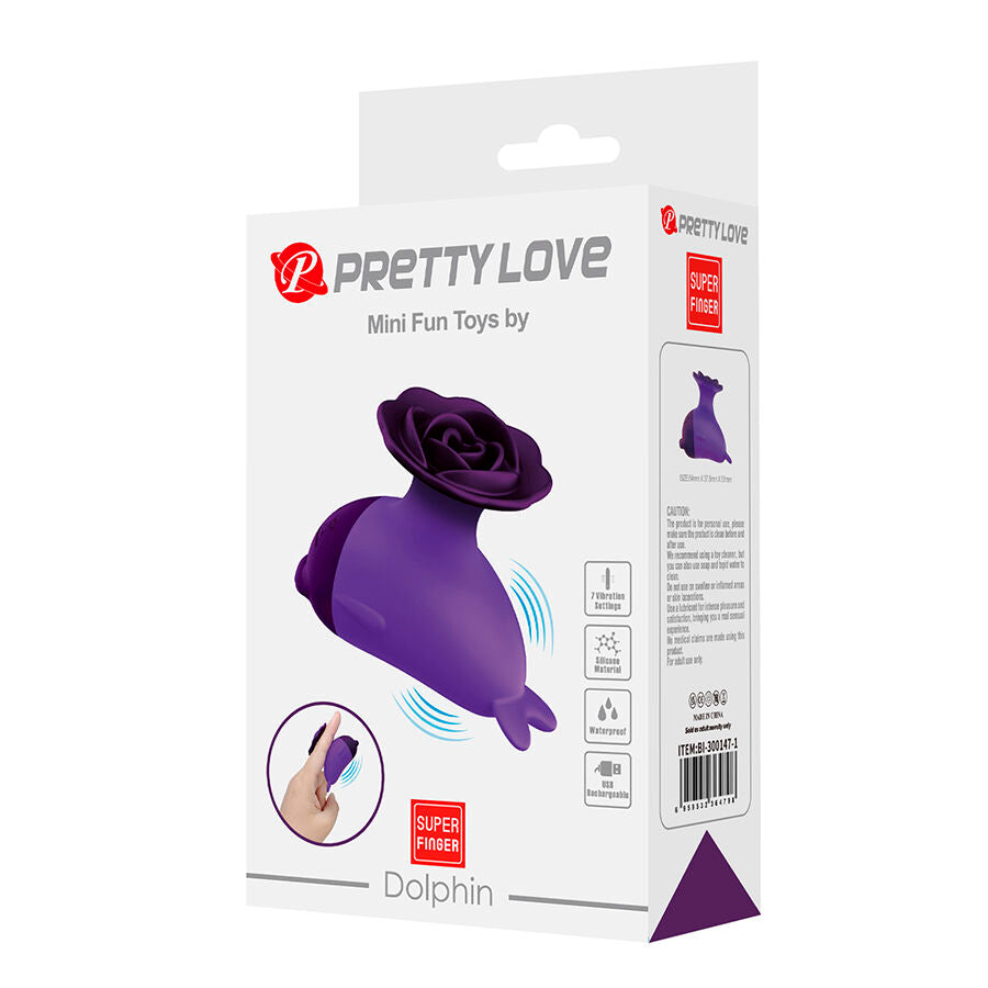 PRETTY LOVE - DOLPHIN MINI VIBRADOR COM CLIP