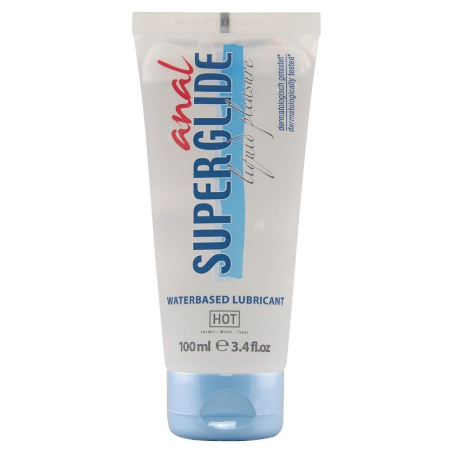 HOT - ANAL SUPERGLIDE LUBRIFICANTE LÍQUIDO PARA PRAZER ANAL 100 ML