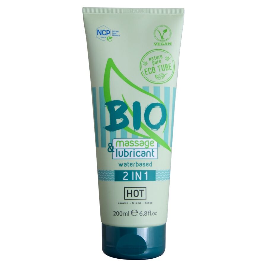 HOT - BIO MASSAGE & LUBRIFICANTE À BASE DE ÁGUA 2 EM 1 200 ML