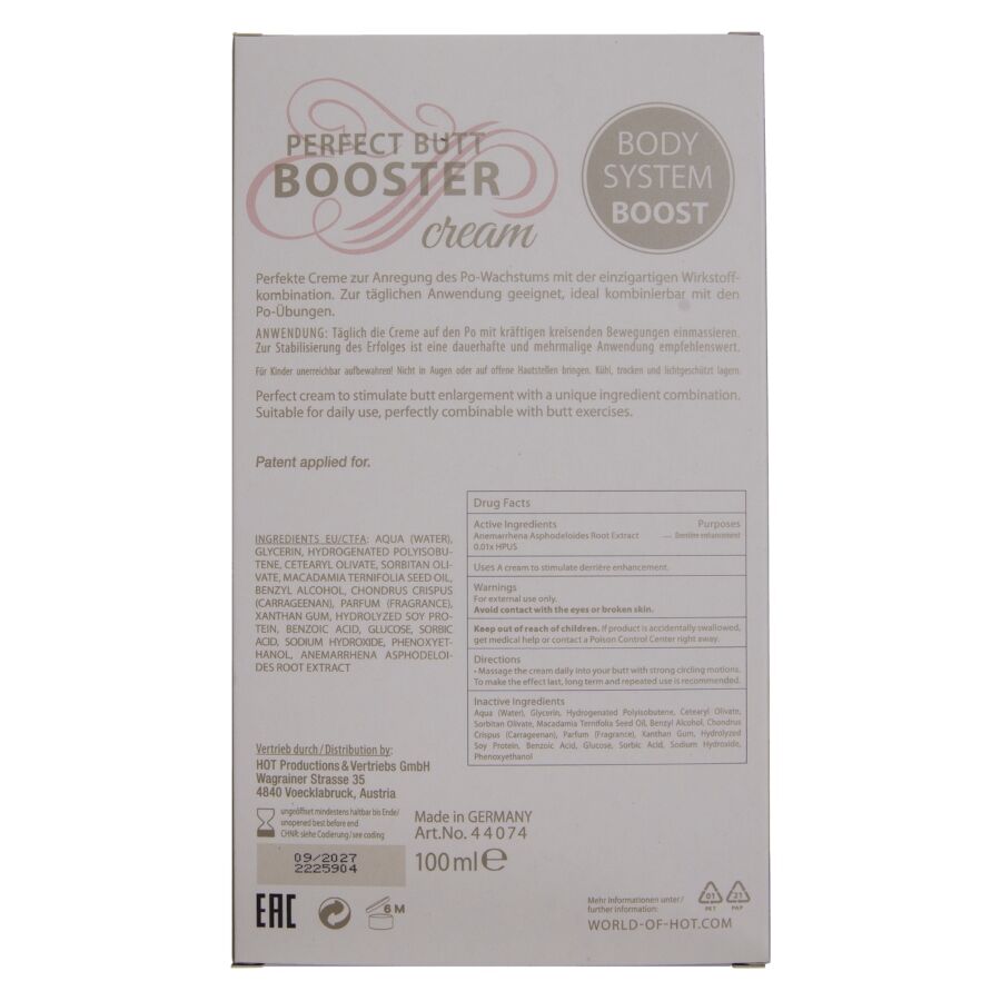 HOT - CREME PARA AUMENTAR O BUMBUM XXL 100 ML