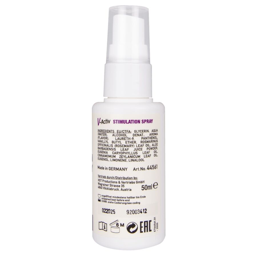 HOT - SPRAY ESTIMULANTE V-ACTIV PARA MULHERES 50 ML