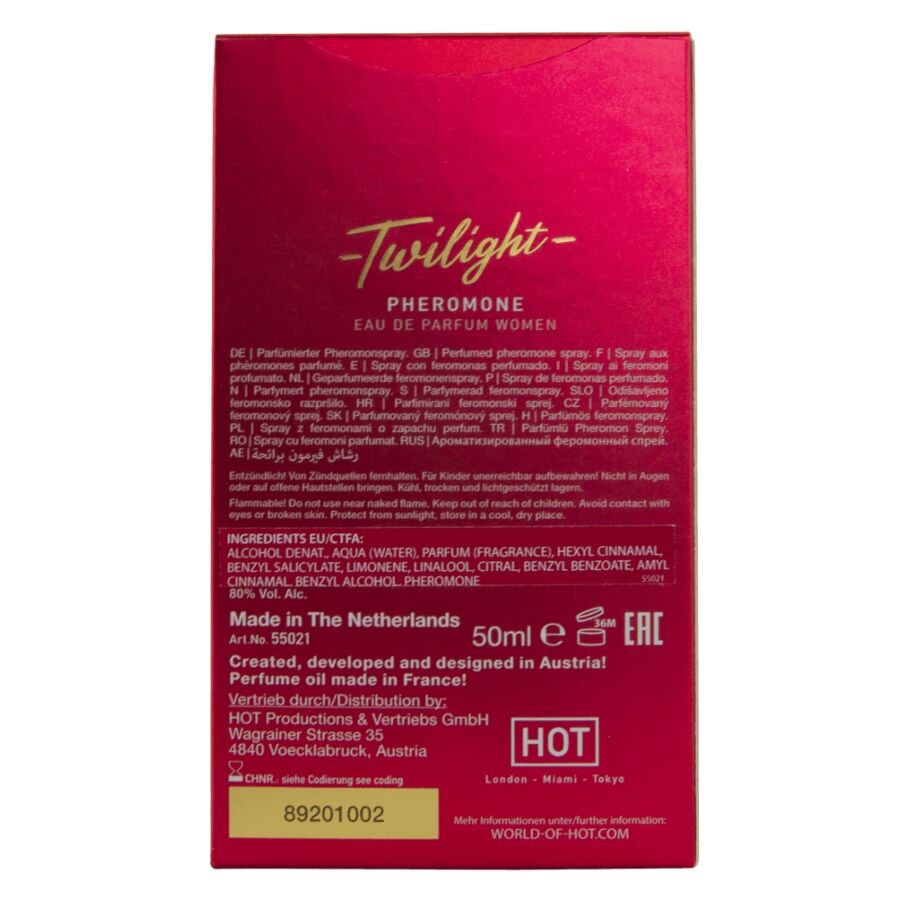 HOT - TWILIGHT PHEROMONE PARFUM FEMININO 50 ML
