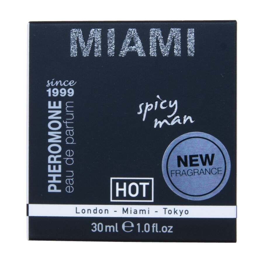 HOT - PERFUME DE FEROMÔNIOS MIAMI SPICY MAN 30 ML