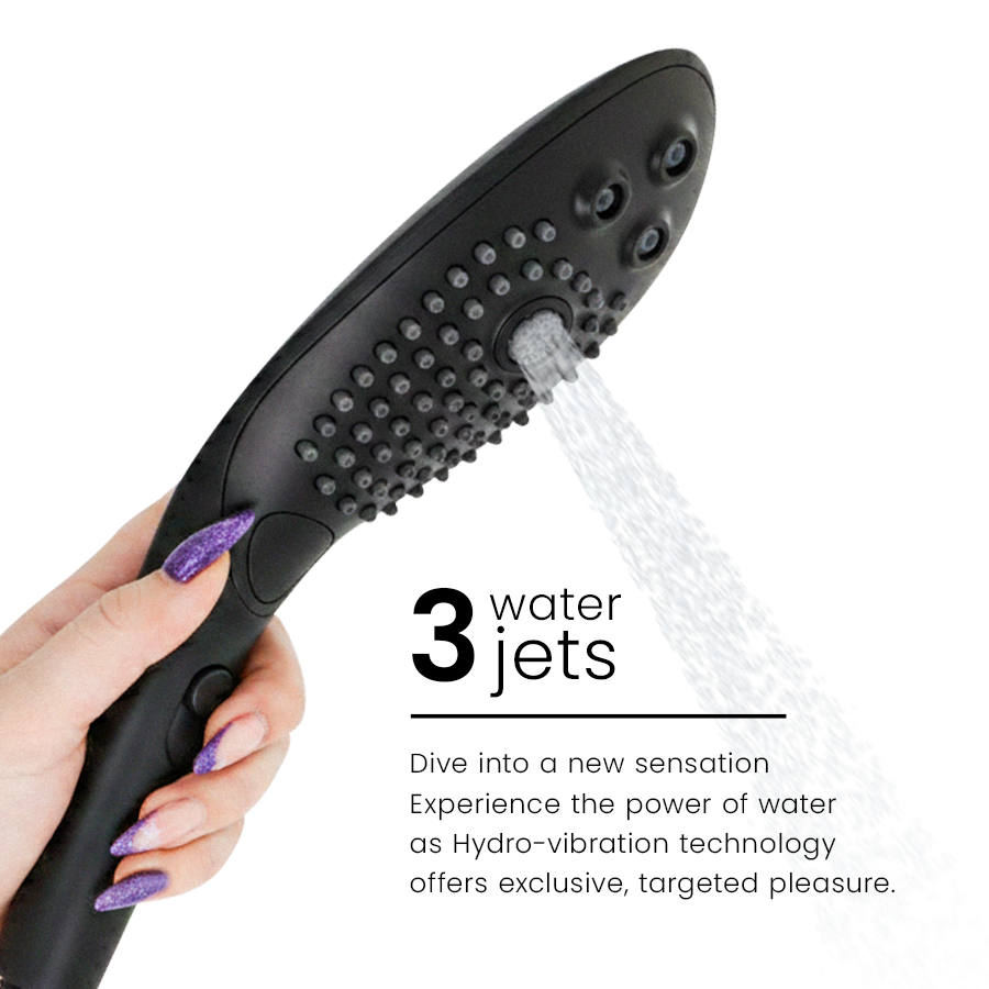 WOMANIZER - CHUVEIRO ESTIMULANTE CLITORIAL WAVE PRETO