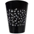 DIABLO PICANTE - COPO PRETO 500 ML COM PÊNIS BRANCOS