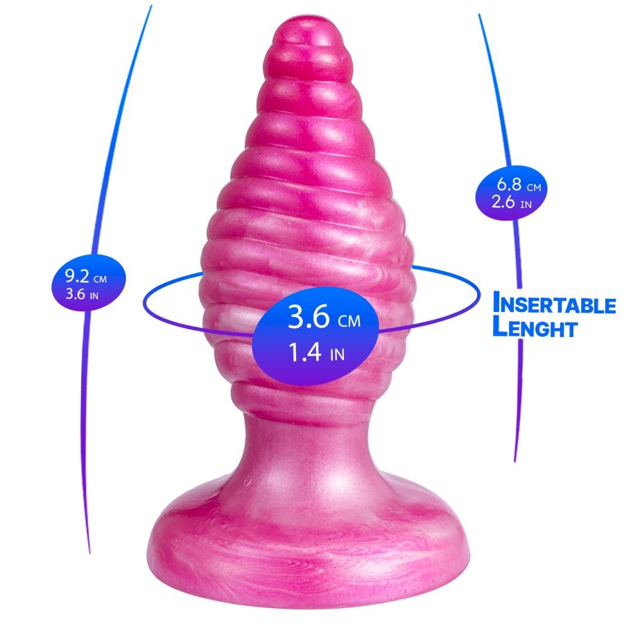 SILEXD - CHERRY PLUG ANAL FANTASY DE SILICONE LÍQUIDO TERMOREATIVO ROSA 9,2 CM