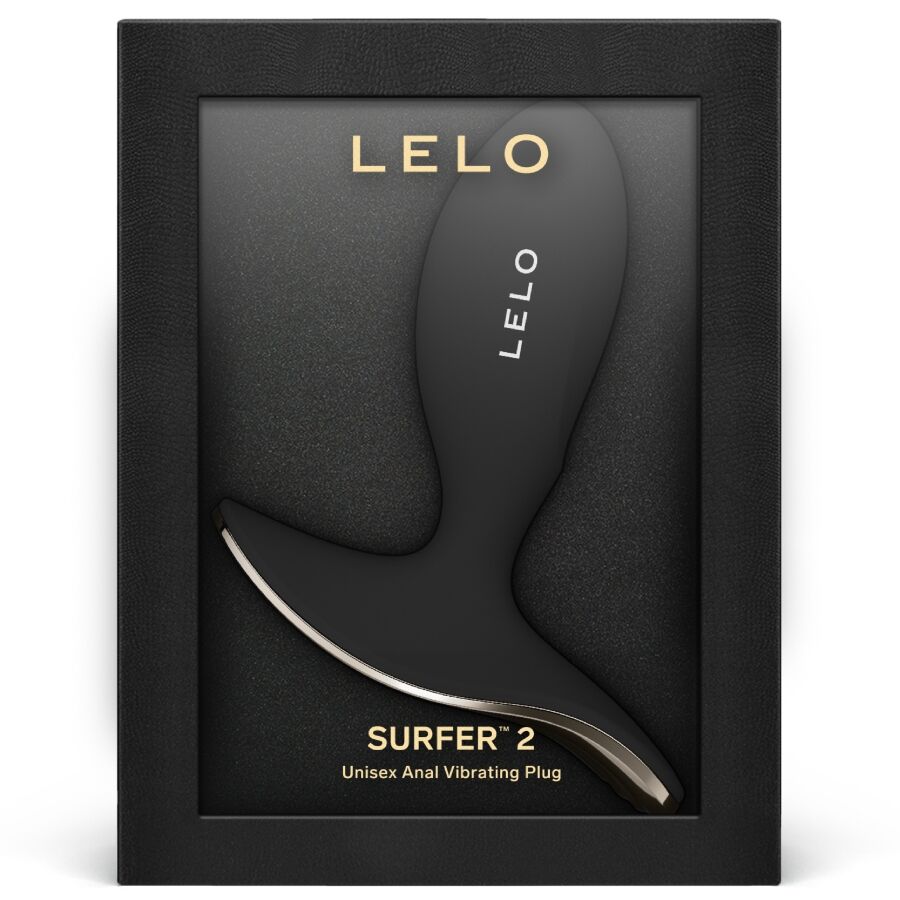 LELO - SURFER 2 PLUG VIBRATÓRIO ANAL UNISSEX PRETO