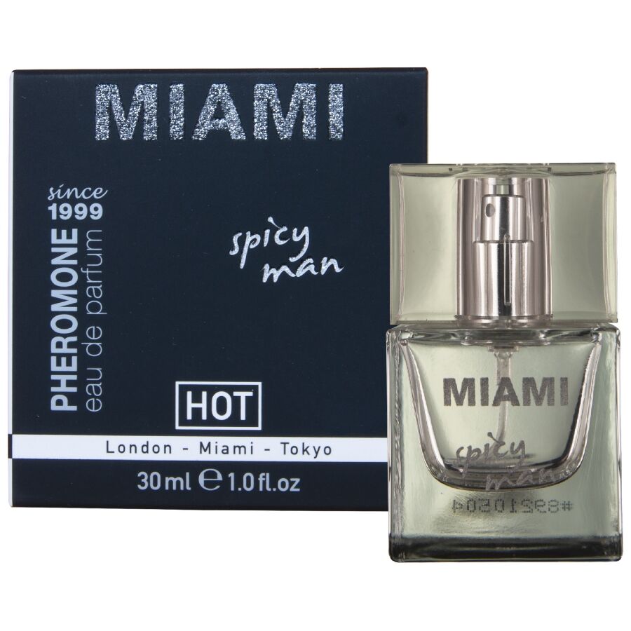 HOT - PERFUME DE FEROMÔNIOS MIAMI SPICY MAN 30 ML