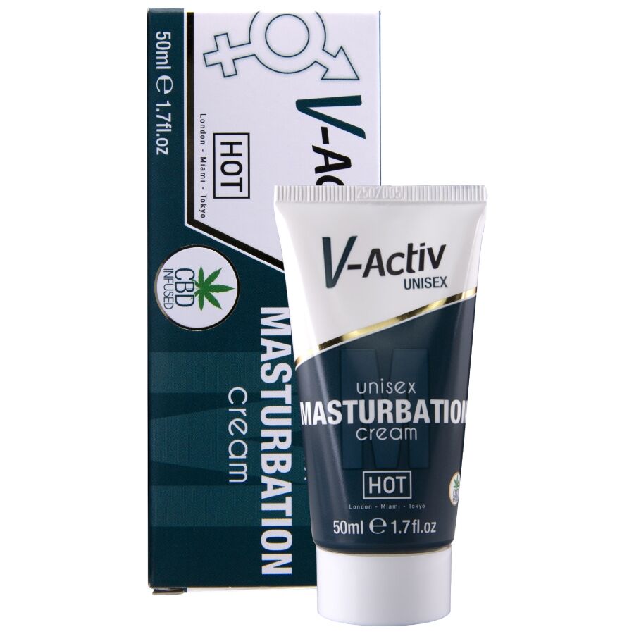 HOT - CREME PARA MASTURBAÇÃO COM CBD - UNISSEX 100ML