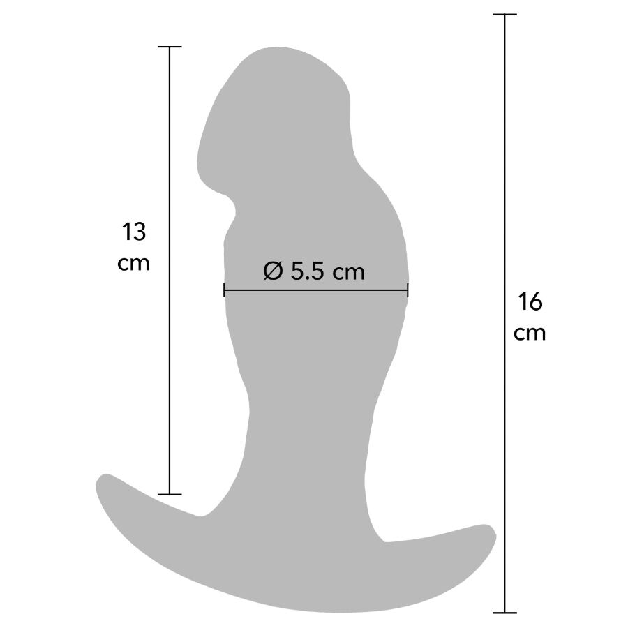 HIDDEN DESIRE - INFERNO PLUG ANAL REALISTA 16 CM