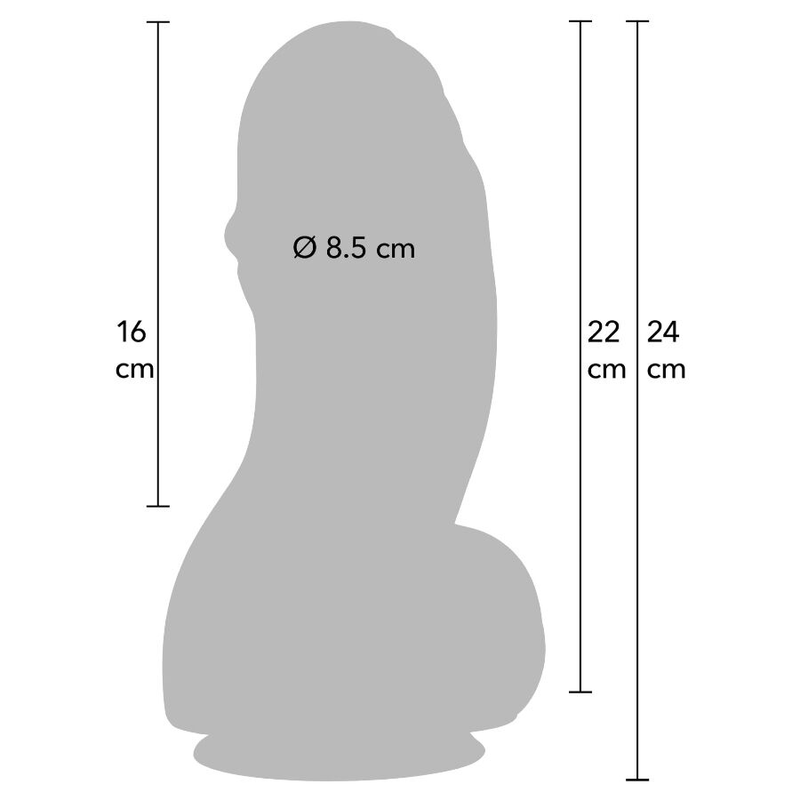 HIDDEN DESIRE - INFERNO DILDO FAT BOYS 22 CM