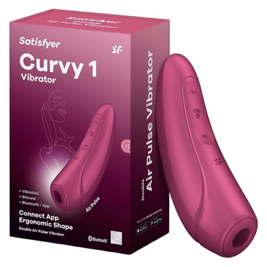 SATISFYER - CURVY 1 VERMELHO ROSA