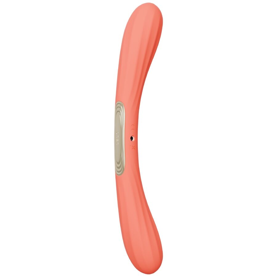 LELO - BOOMERANG VIBRADOR DE PONTA DUPLA VERMELHO CORAL