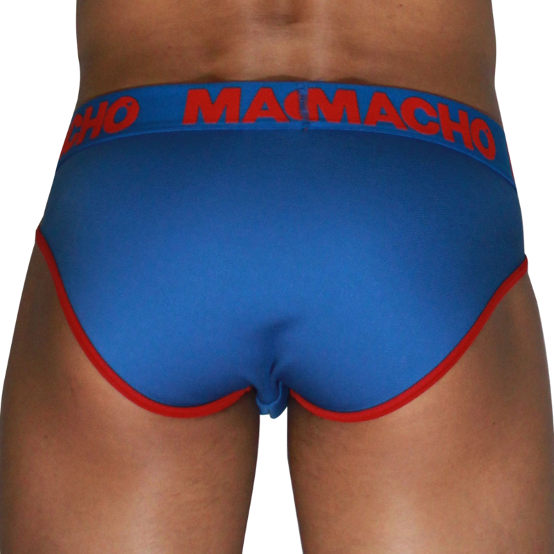 MACHO - MCH005 SLIP CLÁSSICO AZUL + VERMELHO S